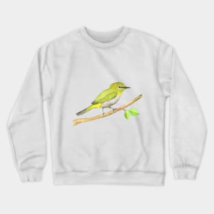Japanese white-eye bird Crewneck Sweatshirt